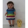 gehaakte jurk baby born 43cm