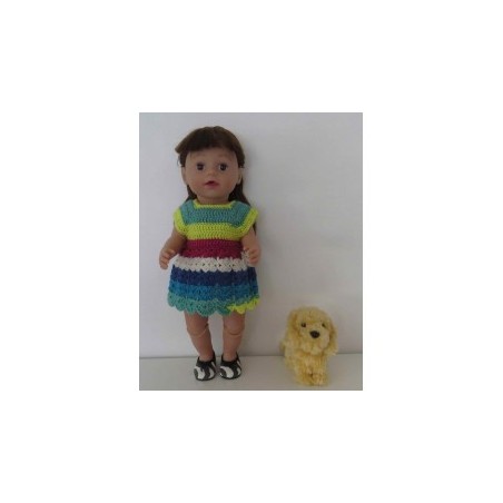 gehaakte jurk baby born 43cm