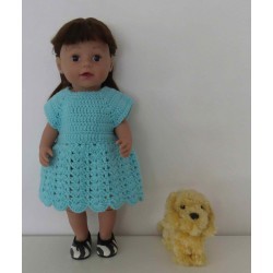 gehaakte jurk baby born 43cm