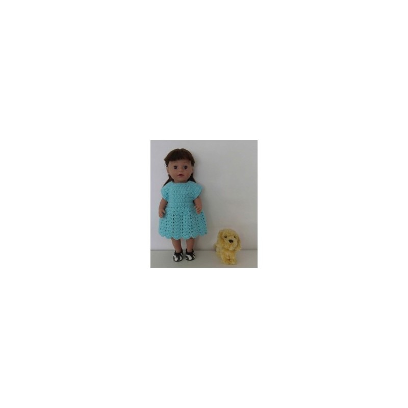 gehaakte jurk baby born 43cm