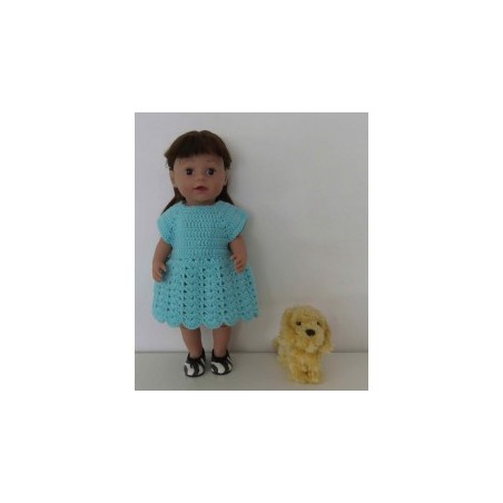 gehaakte jurk baby born 43cm