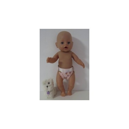 luier roze regenboog baby born 43cm