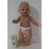 luier roze regenboog baby born 43cm