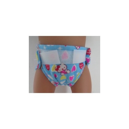 luier hello kitty blauw hartjes baby born 43cm