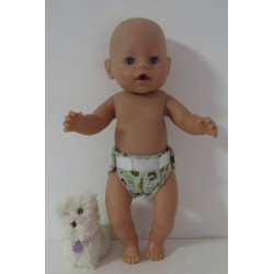 luier bewerkt baby born 43cm