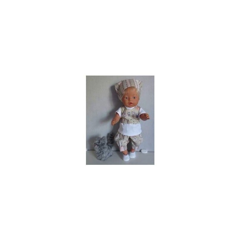 liefbroek setje bruin matroeska baby born 43cm