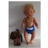 luier donker blauw baby born 43cm