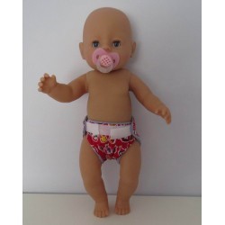luier rood flessen baby born 43cm