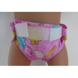 luier roze dieren baby born 43cm