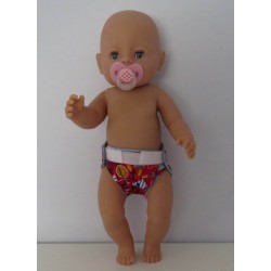 luier rood piraten baby born 43cm