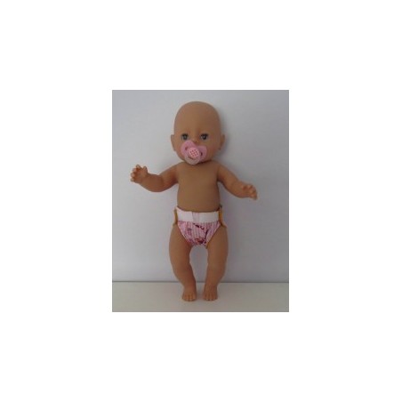 luier roze gestreept baby born 43cm