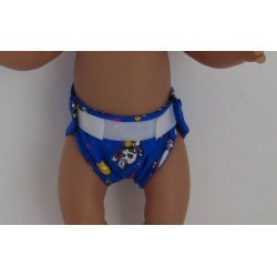 luier hard blauw konijnen  baby born 43cm