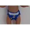 luier hard blauw konijnen  baby born 43cm