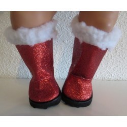 glitter laarzen rood baby born 43cm