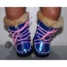matalic blauw laarzen baby born 43cm