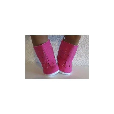 franje laarzen hard roze baby born 43cm