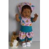 liefbroek setje roze vogels baby born 43cm