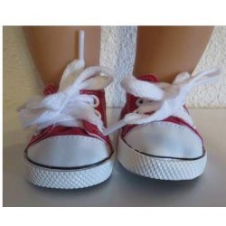 sneakers rood baby born 43cm