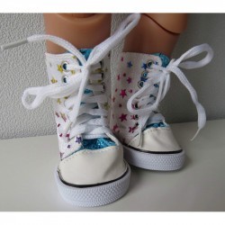 hoge sneakers sterren baby born 43cm