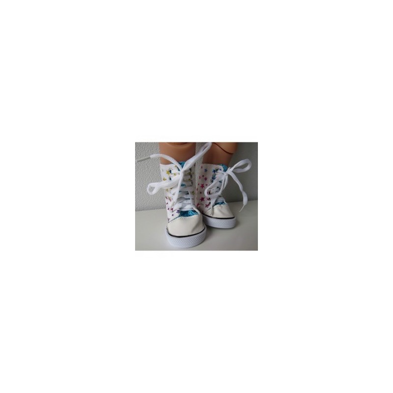 hoge sneakers sterren baby born 43cm