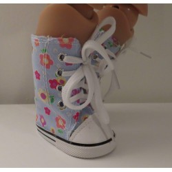 hoge sneakers blauw  baby born 43cm