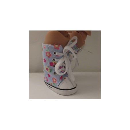 hoge sneakers blauw  baby born 43cm