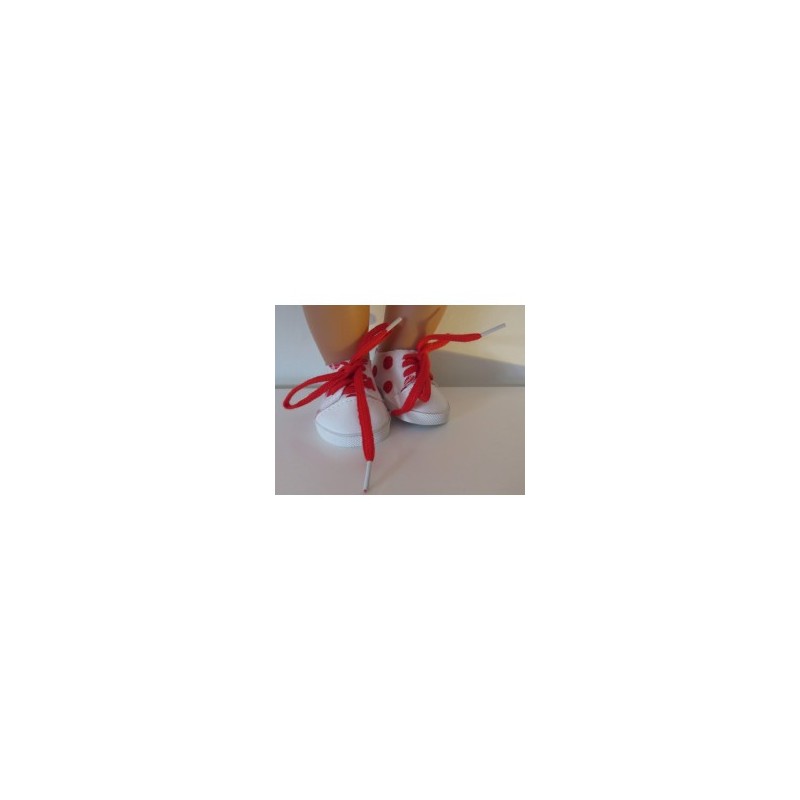 sneakers polka dots rood baby born 43cm