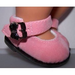 schoentjes roze met vlinder baby born 43cm