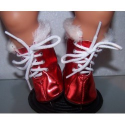 matalic schaatsen rood baby born 43cm