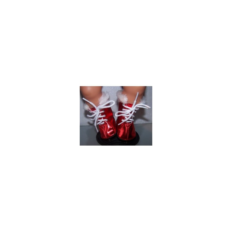 matalic schaatsen rood baby born 43cm