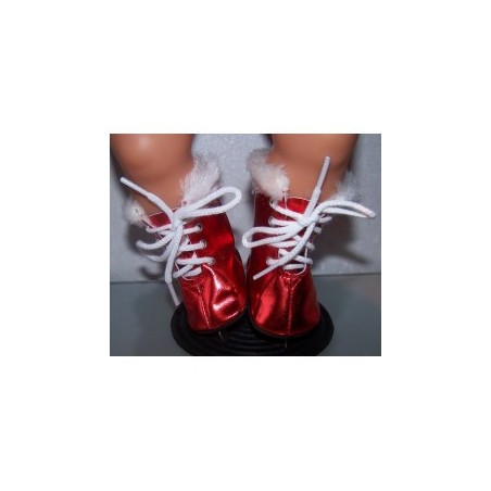 matalic schaatsen rood baby born 43cm