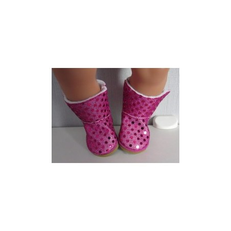 glitter ugs laarzen hard roze baby born 43cm