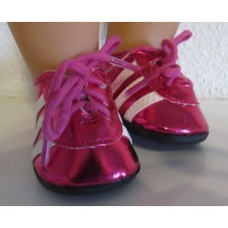 voetbal schoentjes hard roze baby born 43cm