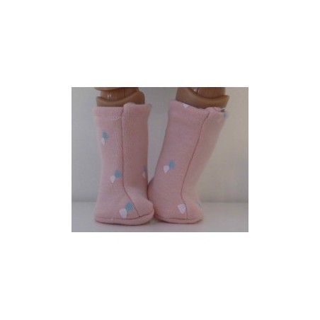 stoffen laarzen roze baby born 43cm