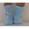 stoffen laarzen blauw koe baby born 43cm