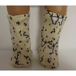 stoffen laarzen rendieren baby born 43cm