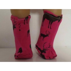 stoffen laarzen hard roze hert baby born 43cm