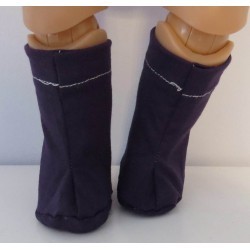 stoffen laarzen blauw baby born 43cm