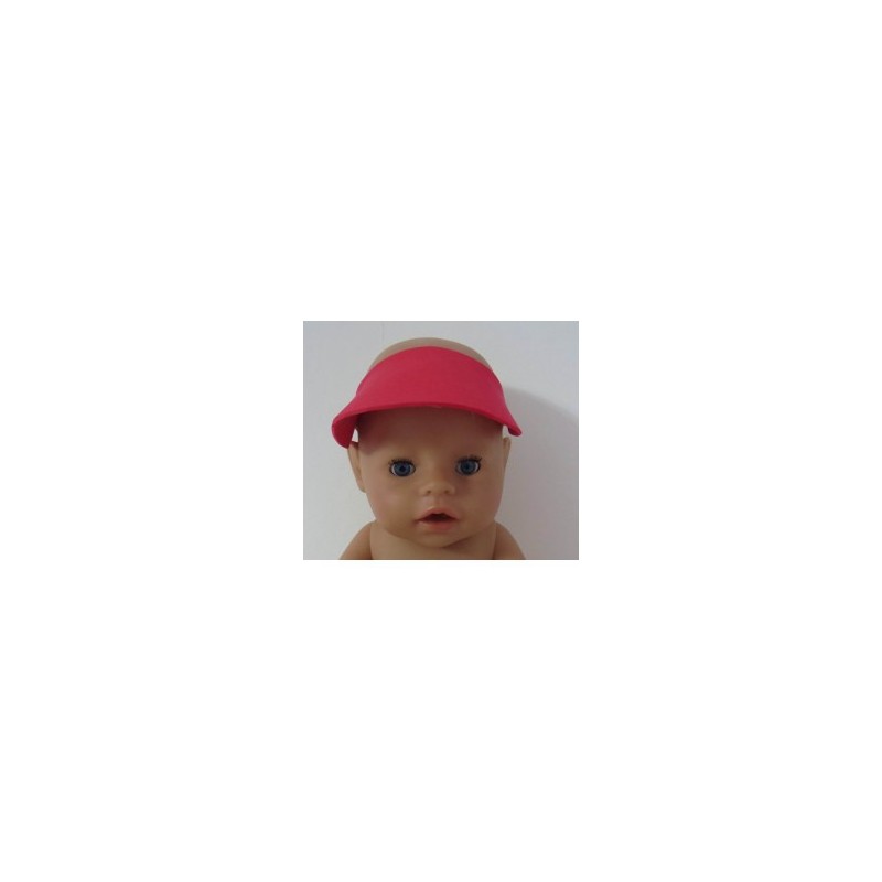 zonneklep rood baby born 43cm