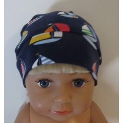 mutsje donker blauw zijlboten baby born 43cm