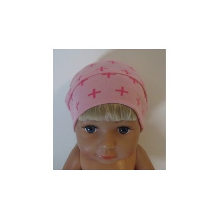 mutsje roze + baby born 43cm