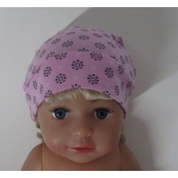 mutsje roze met zwart baby born 43cm