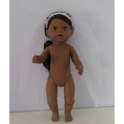 bruids sluier baby born 43cm