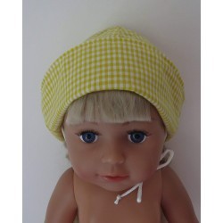 mutsje geel geruit baby born 43cm