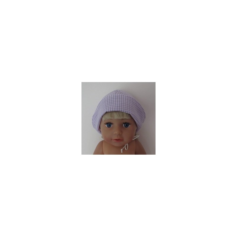 mutsje lila geruit baby born 43cm