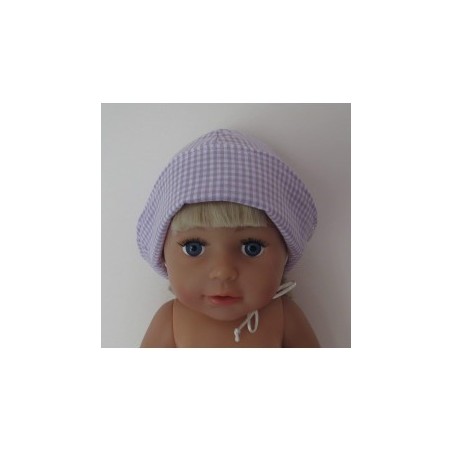 mutsje lila geruit baby born 43cm