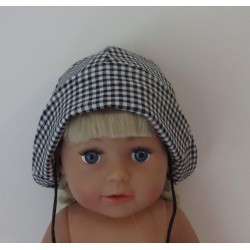 mutsje zwart geruit baby born 43cm