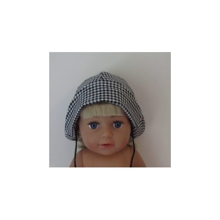mutsje zwart geruit baby born 43cm