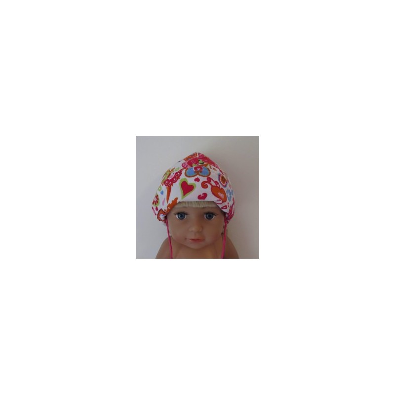 mutsje wit met vlinders en bloemen baby born 43cm