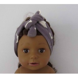 haarstrik grijs sterren baby born 43cm